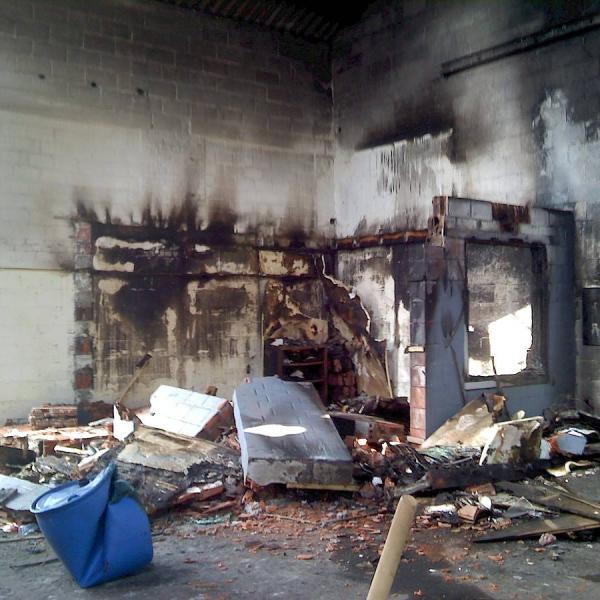 Schoonmaak na brand- of waterschade
